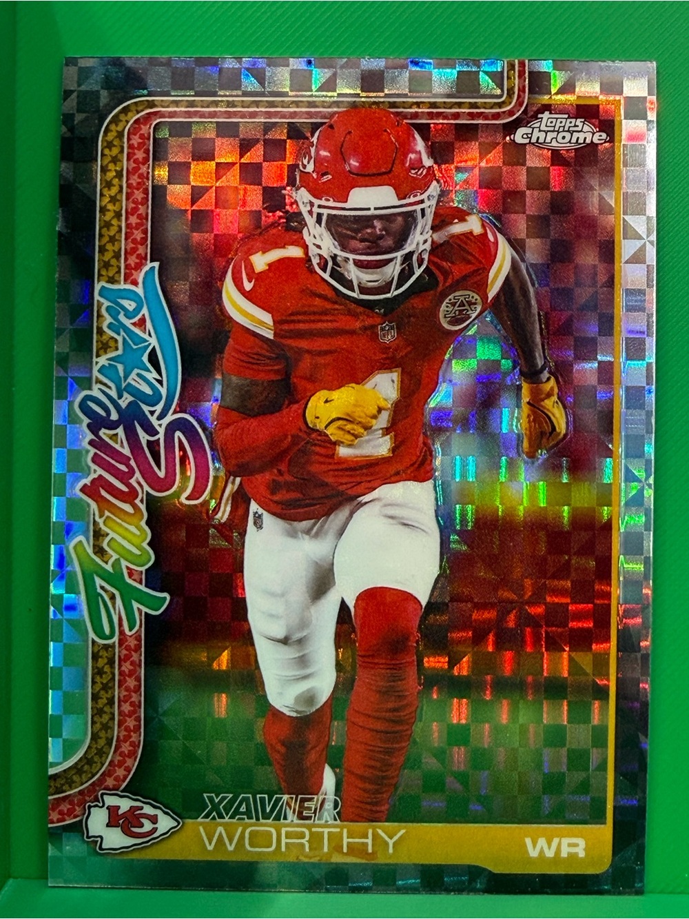 Topps Future Stars Xavier Worthy Card - Red/White/Blue
